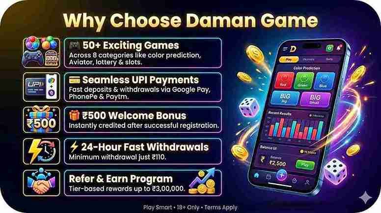 Facts About Daman Game, why choose daman game app
