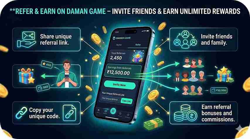 Daman Game Refer & Earn Program (Best Way to Earn)